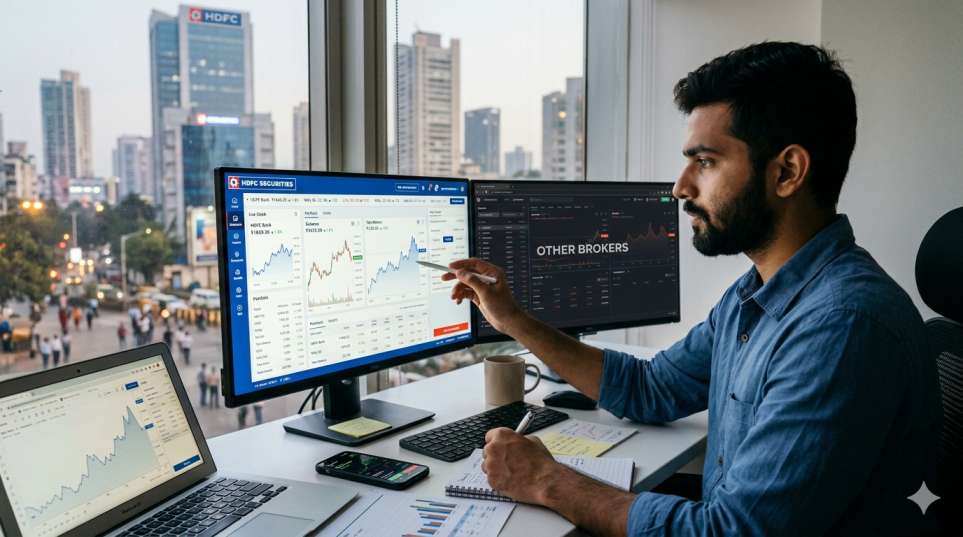 HDFC Securities vs Other Brokers (Brokerage Comparison)