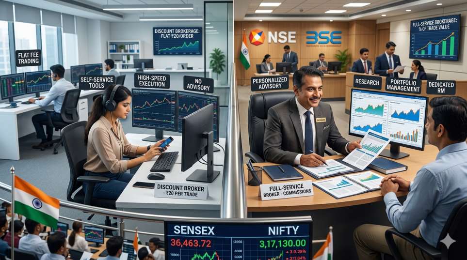 Discount Brokers vs. Full-Service Brokers in India