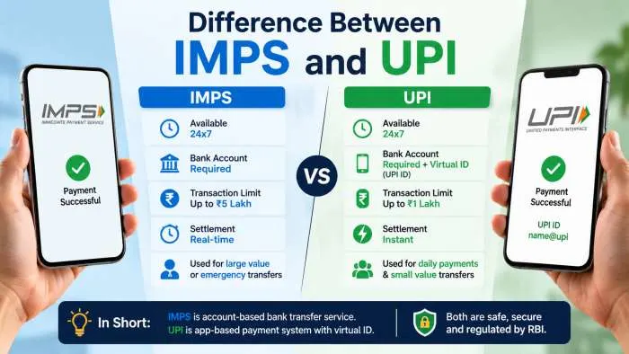 Difference Between IMPS and UPI: Which Money Transfer Mode Is Better?